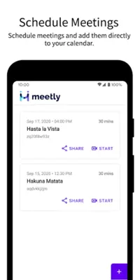 Meetly android App screenshot 2